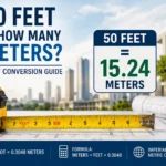 50 feet is how many meters