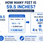 How Many Feet Is 59.5 Inches? Easy Conversion