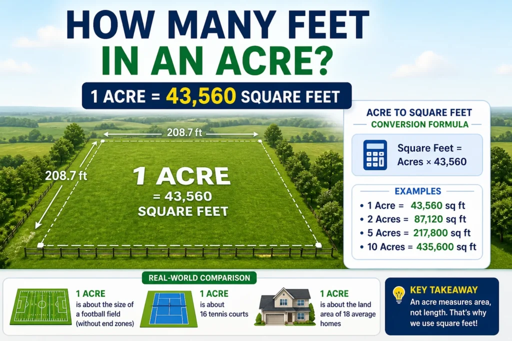 How Many Feet in an Acre Complete Guide