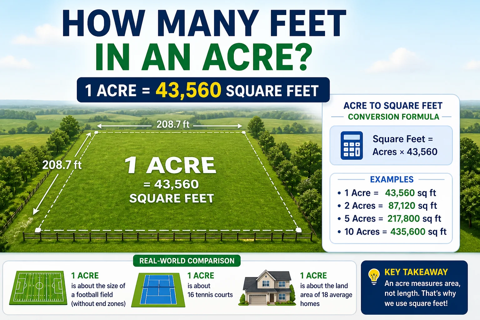 How Many Feet in an Acre Complete Guide