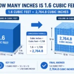 How Many Inches Is 1.6 Cubic Feet Complete Guide