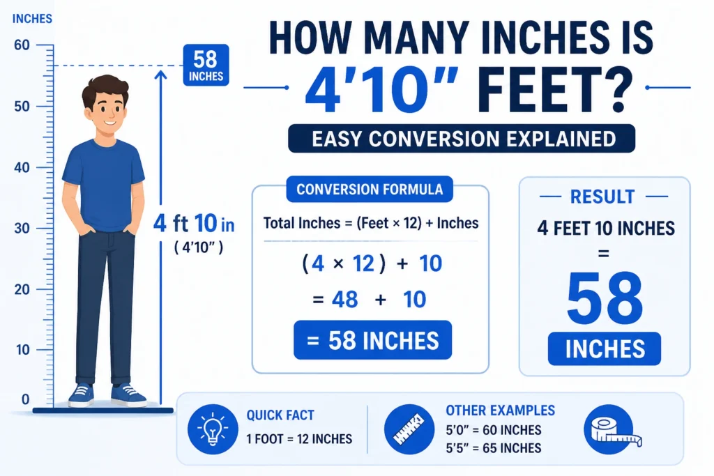 How Many Inches Is 4'10 Feet Complete Guide