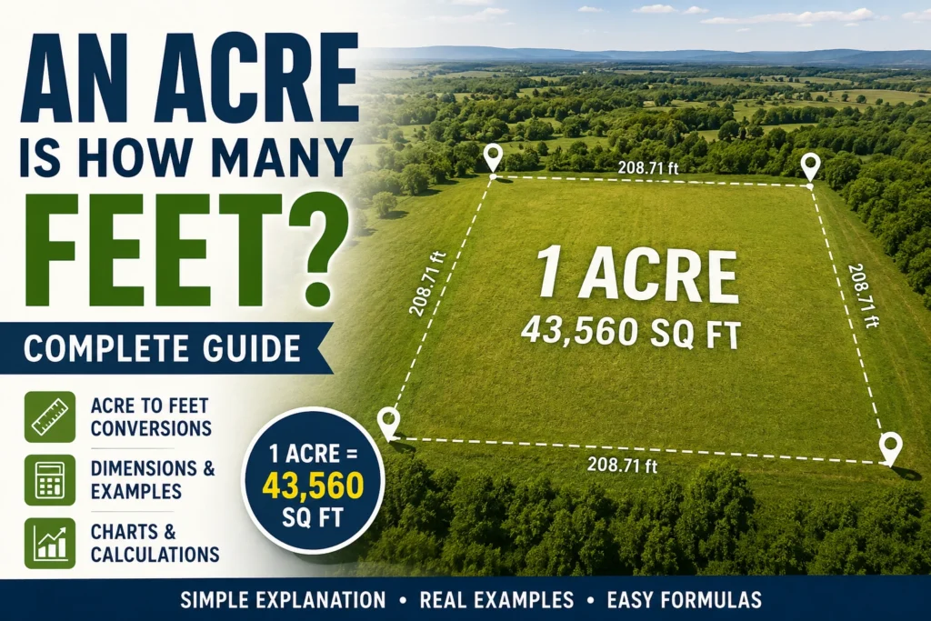 an acre is how many feet