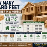 how many board feet of lumber in a house