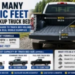 how many cubic feet in a pickup truck bed