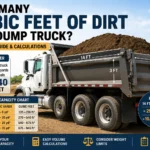 how many cubic feet of dirt in a dump truck