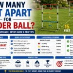 how many feet apart for ladder ball