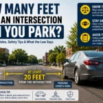 how many feet from an intersection can you park