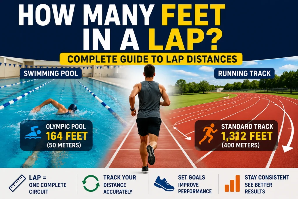 how many feet in a lap