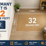 how many feet is 32 square feet