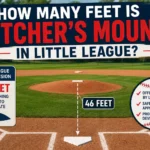 how many feet is pitcher's mound in little league