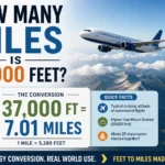 how many miles is 37000 feet