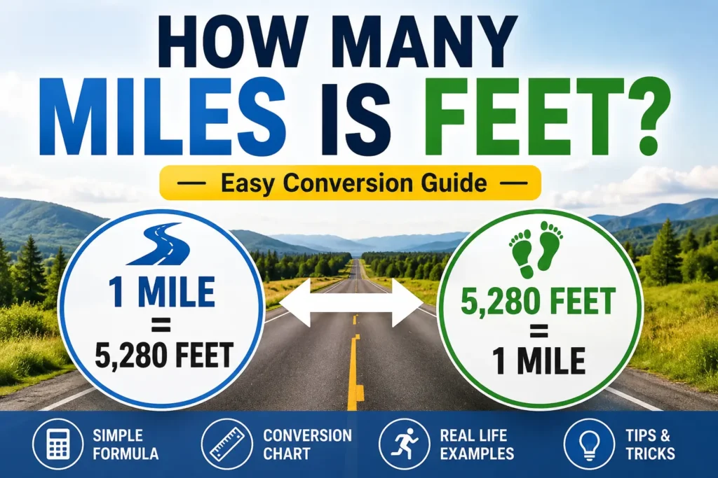 how many miles is feet