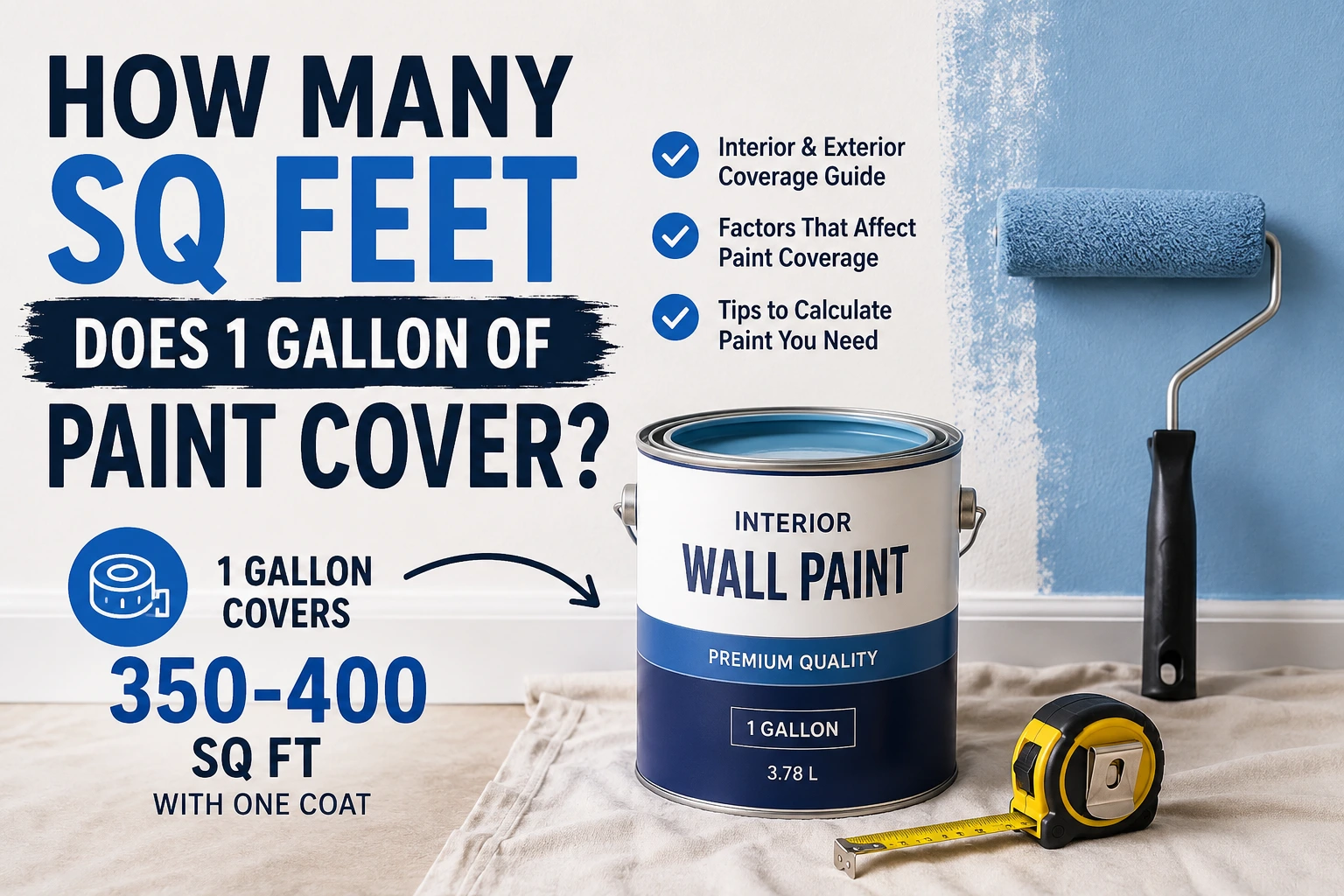 how many sq feet 1 gallon paint