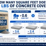 how many square feet does 80 lbs of concrete cover