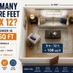 how many square feet in 9 x 12
