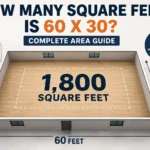 how many square feet is 60 x 30