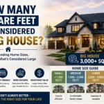 how many square feet is considered a big house