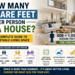 how many square feet per person in a house