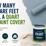 how many square feet quart of paint
