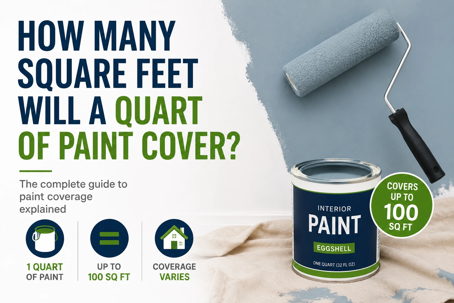 how many square feet quart of paint
