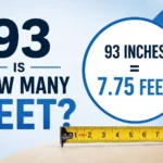 93 is how many feet