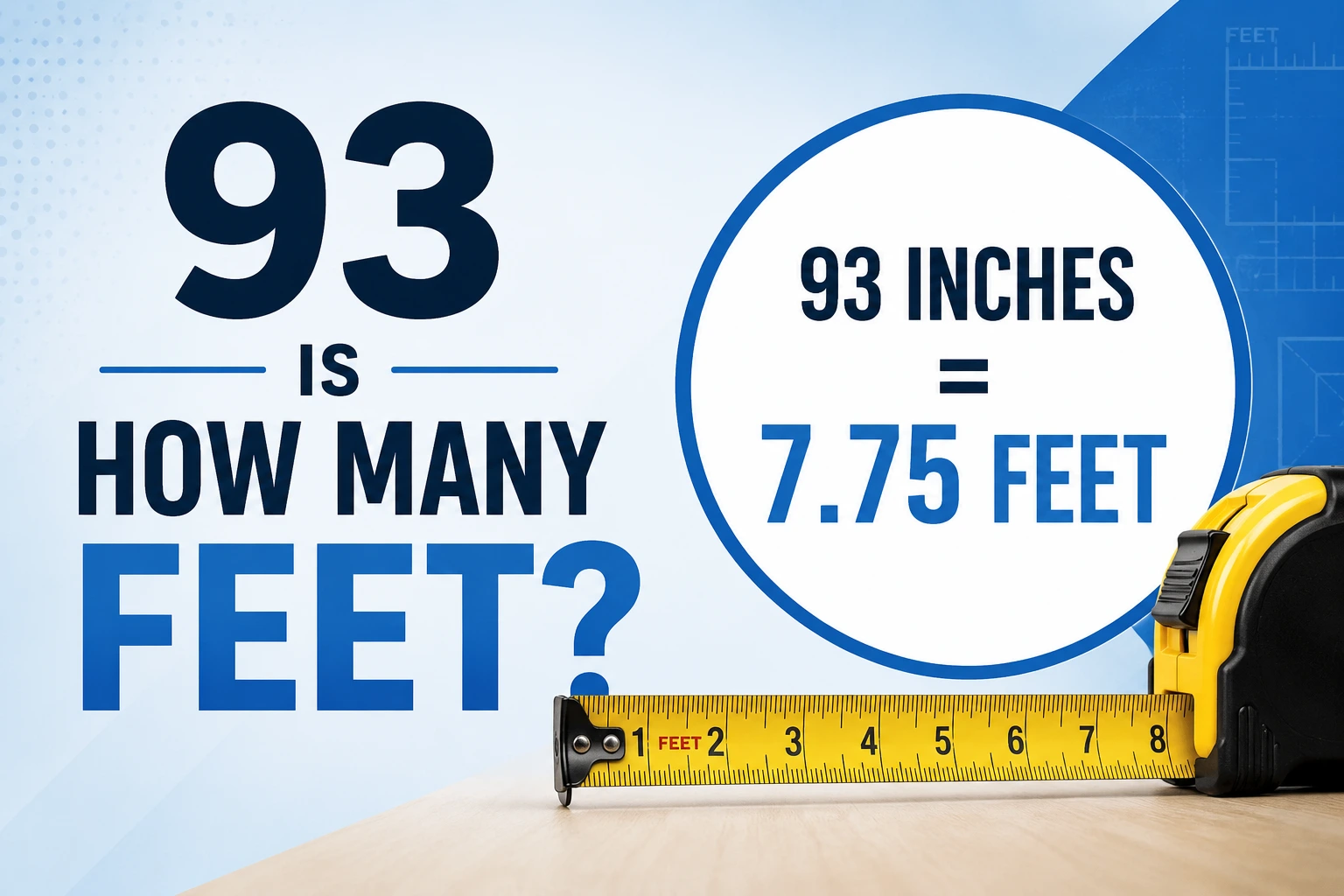 93 is how many feet