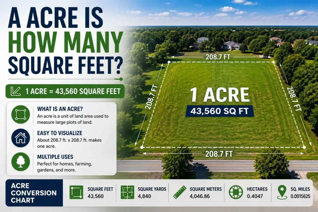 a acre is how many square feet