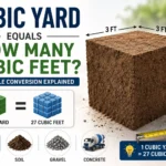 cubic yard equals how many cubic feet