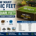 how many cubic feet in 100 square feet