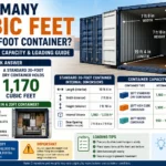 how many cubic feet in 20 foot container