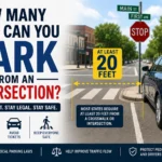 how many feet can you park from an intersection