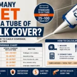 how many feet does a tube of caulk cover