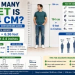 how many feet is 194 cm