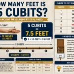 how many feet is 5 cubits