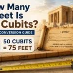 how many feet is 50 cubits
