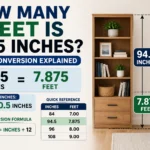 how many feet is 94.5 inches