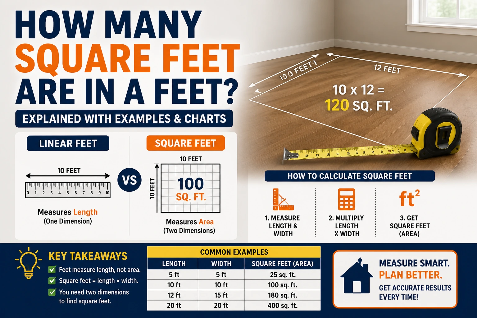 how many square feet are in a feet