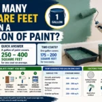 how many square feet are in a gallon of paint