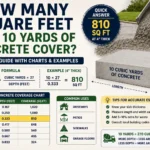 how many square feet will 10 yards of concrete cover