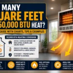 how many square feet will 50000 btu heat