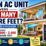 4 ton ac unit covers how many square feet