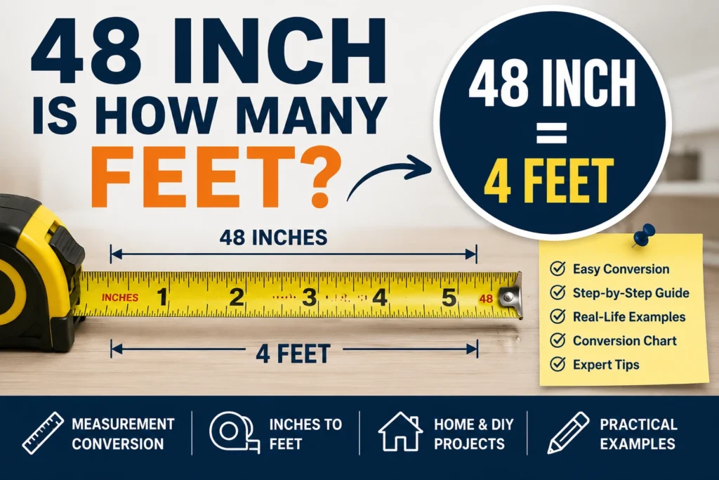 48 inch is how many feet