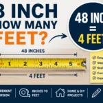 48 inch is how many feet