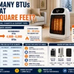 how many btus to heat 200 square feet