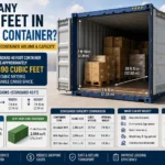 how many cubic feet in 40 foot container