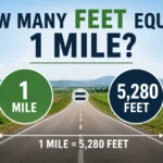 how many feet equal 1 mile