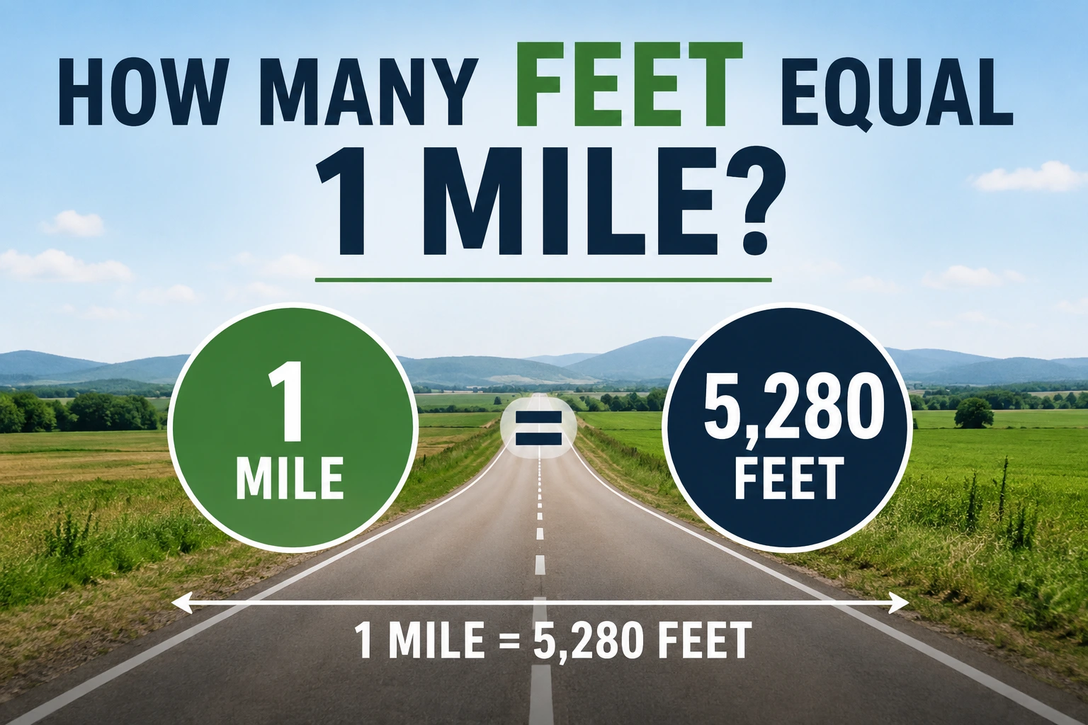 how many feet equal 1 mile