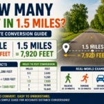 how many feet in 1.5 miles