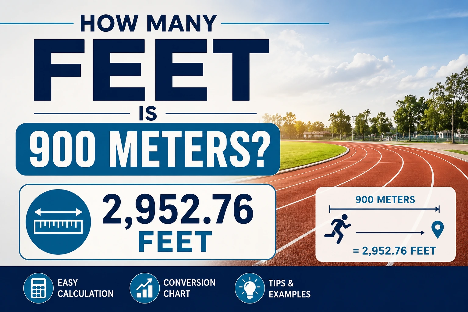 how many feet is 900 meters